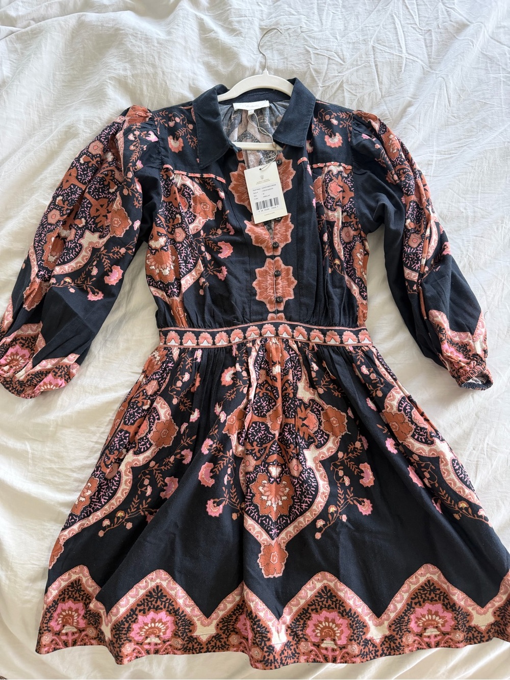 Cleobella Leigh Mini Dress - Dark Lagos